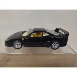 FERRARI F40 BLACK 1:43 HOT WHEELS NO BOX
