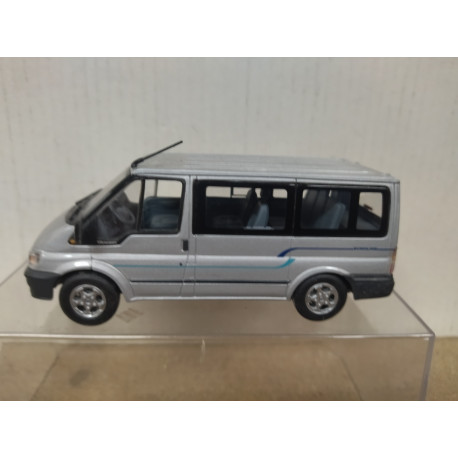FORD TRANSIT 2001 MINIBUS SILVER 1:43 MINICHAMPS NO BOX