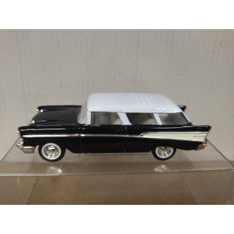 CHEVROLET BEL AIR NOMAD 1957 BLACK/WHITE 1:43 ROAD SIGNATURE NO BOX