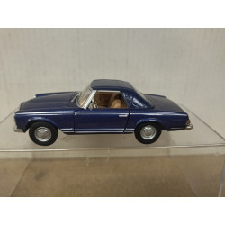 MERCEDES-BENZ W113 280 SL 1963 ROADSTER CLOSED BLUE 1:43 HONGWELL NO BOX