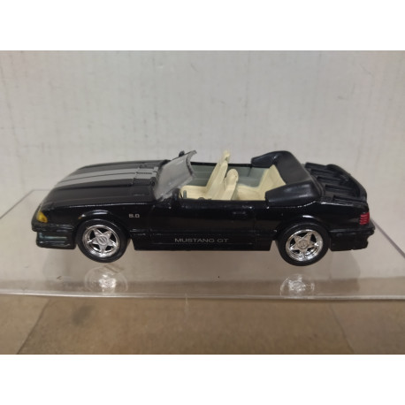 FORD MUSTANG 1989 GT CONVERTIBLE BLACK 1:43 NEW RAY NO BOX