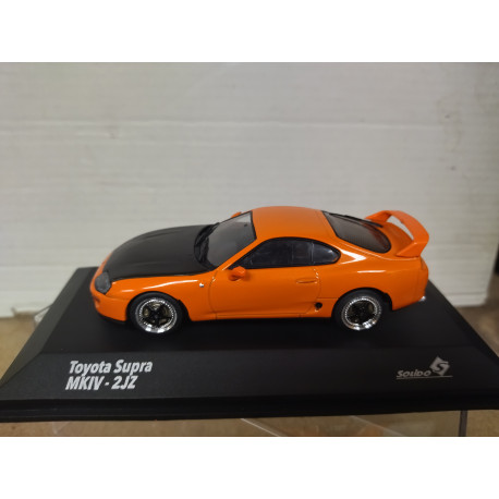 TOYOTA SUPRA MK.IV 2JZ 2001 ORANGE CUSTOM 1:43 SOLIDO S4314006 SD