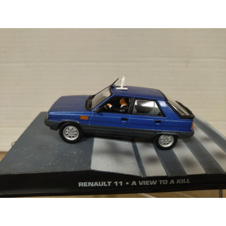 RENAULT 11 TAXI + FIG A VIEW TO A KILL 007 JAMES BOND 1:43 EAGLEMOSS IXO URNA ROTA