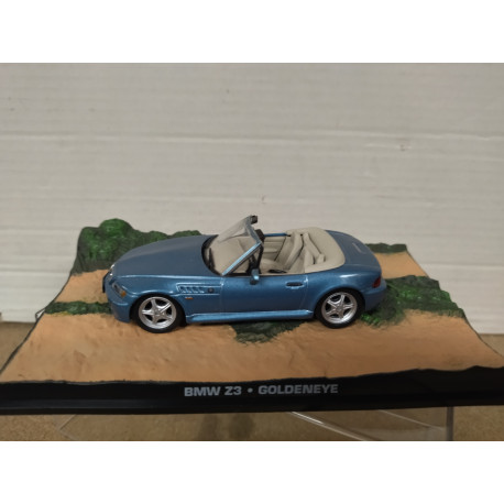 BMW E36 Z3 GOLDENEYE 007 JAMES BOND 1:43 EAGLEMOSS IXO URNA RAJADA
