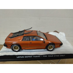 LOTUS ESPRIT TURBO FOR YOUR EYES ONLY 007 JAMES BOND 1:43 EAGLEMOSS IXO URNA ROTA