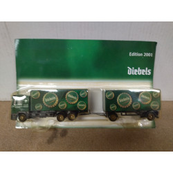 MAN F90 + TRAILER DIEBELS BIERE 1:87 H0 CAMION/TRUCK