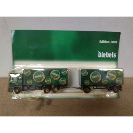 MAN F90 + TRAILER DIEBELS BIERE 1:87 H0 CAMION/TRUCK