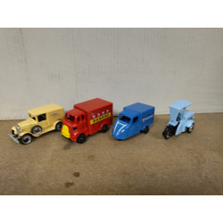 4 COCHES DE SERIE DANONE FORD/SAVA/TRIMAK/DERBI DEFECT/FALTA FOCO