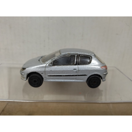 PEUGEOT 206 SILVER 1:53/ apx 1:64 MAJORETTE 205 NO BOX