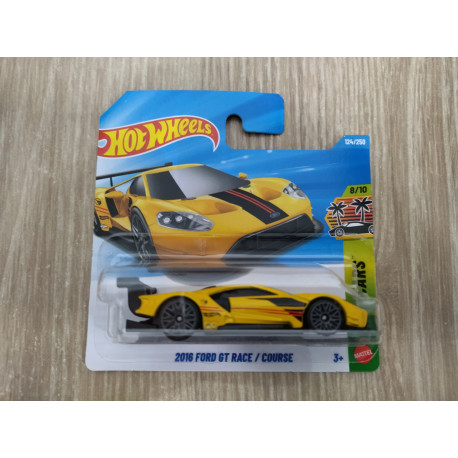FORD GT 2016 RACE YELLOW 8/10 EXOTICARS 1:64 HOT WHEELS