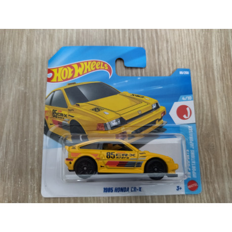 HONDA CR-X 1985 YELLOW 4/10 J-IMPORTS 1:64 HOT WHEELS