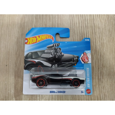 RODGER DODGER BLACK 2/5 FAN DRIVEN 1:64 HOT WHEELS