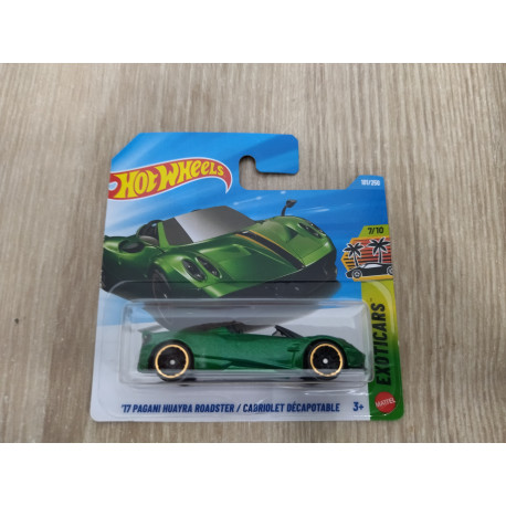 PAGANI HUAYRA 2017 ROADSTER GREEN 7/10 ROADSTERS 1:64 HOT WHEELS