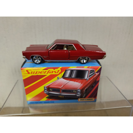PONTIAC GRAND PRIX 1964 RED SUPERFAST n14 1:64 MATCHBOX
