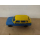 RENAULT 6 AZUL/AMARILLO PLASTICO INFLADO/PLASTIC TOY VINTAGE