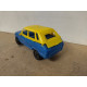 RENAULT 6 AZUL/AMARILLO PLASTICO INFLADO/PLASTIC TOY VINTAGE