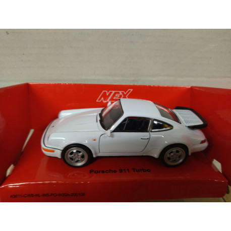 PORSCHE 911 (964) TURBO WHITE 11,5cm Long/1:37 WELLY retrofriccion