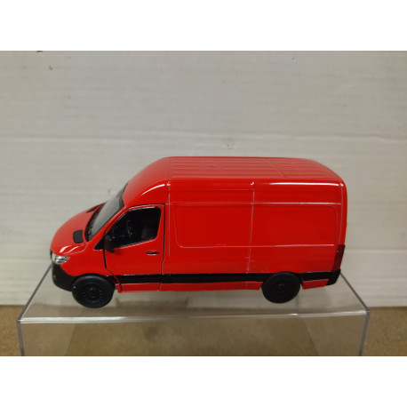 MERCEDES-BENZ SPRINTER RED 12,5cm Long/1:48 WELLY retrofriccion