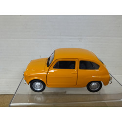 SEAT 600 ORANGE 11cm Long/1:38 WELLY retrofriccion