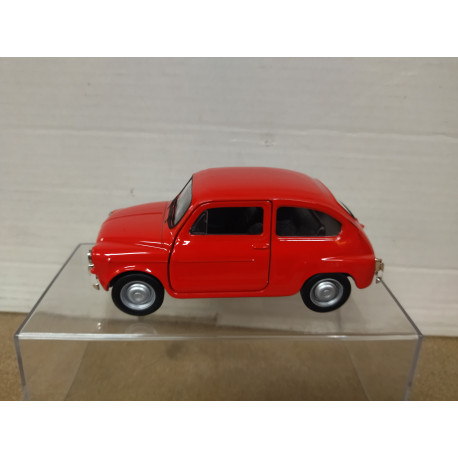 SEAT 600 RED 11cm Long/1:38 WELLY retrofriccion