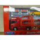 SCANIA V8 R730 CAR CARRIER TRUCK + 3 PORSCHE 1:60/apx 1:64 WELLY