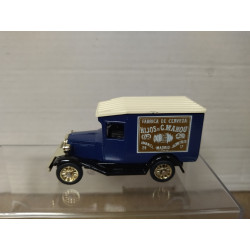 FURGONETA VAN CERVEZA MAHOU 8cm L GOLDEN WHEELS NO BOX