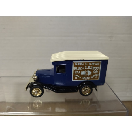 FURGONETA VAN CERVEZA MAHOU 8cm L GOLDEN WHEELS NO BOX