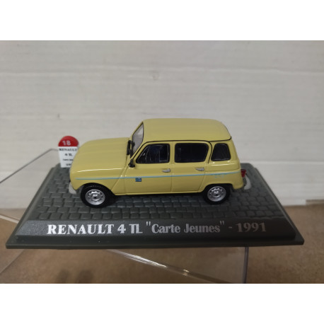 RENAULT 4 TL 1991 CARTE JAUNES 1:43 UH HACHETTE