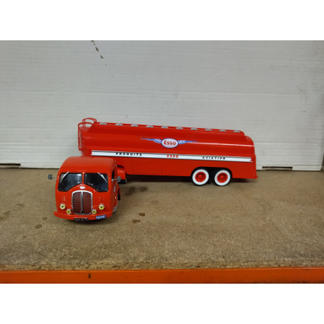 SOMUA JL 17 1953-55 TANKER ESSO TRUCK+TRAILER 1:43 ALTAYA IXO