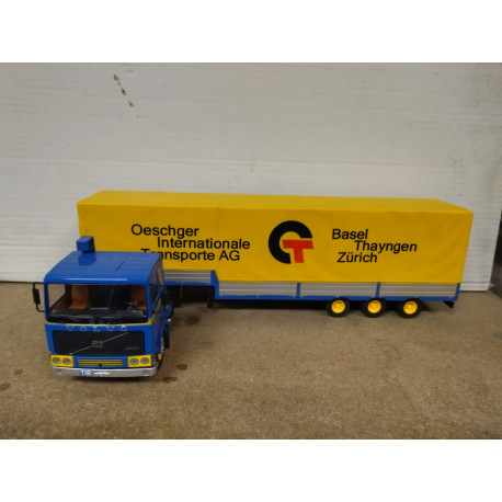 VOLVO F12 1977 OESCHGER TRUCK + TRAILER 1:43 ALTAYA IXO