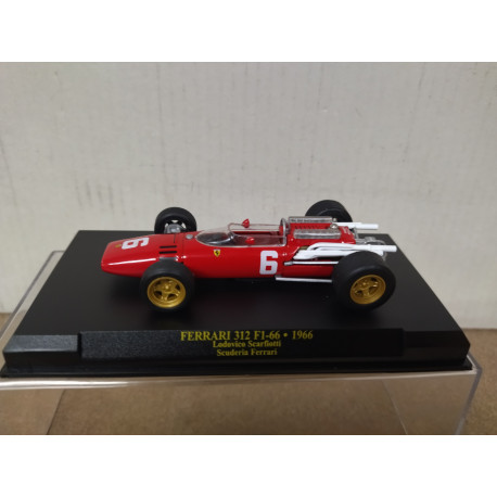 FERRARI 312 F1 1966 SCARFIOTTI FORMULA F1 HARD BOX 1:43 ALTAYA IXO