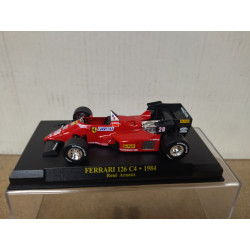 FERRARI 126 C4 1984 RENE ARNOUX FORMULA F1 1:43 ALTAYA IXO HARD BOX