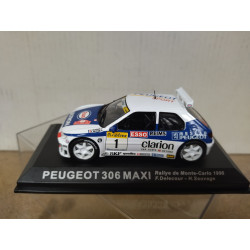 PEUGEOT 306 MAXI 1996 RALLY TOUR CORSE DELECOUR 1:43 ALTAYA IXO