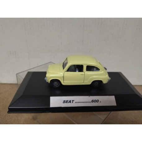 SEAT 600 AMARILLO 1:43 GUISVAL BOX NO ORIGINAL
