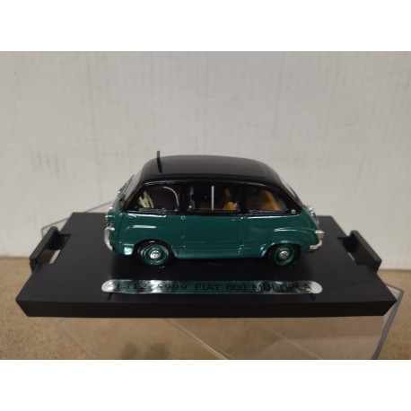 FIAT 600 MULTIPLA 1956 TAXI ITALIA 1:43 BRUMM NO CARTON