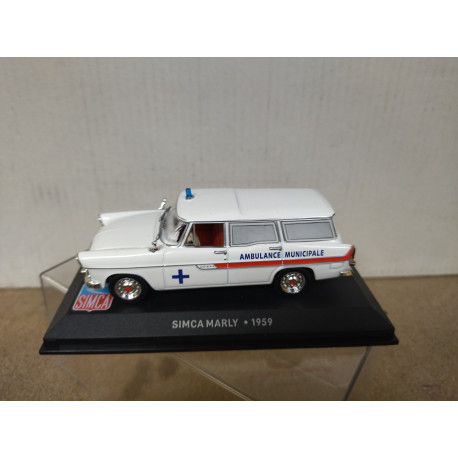 SIMCA MARLY 1959 AMBULANCE MUNICIPALE BELLES SIMCA 1:43 ALTAYA IXO