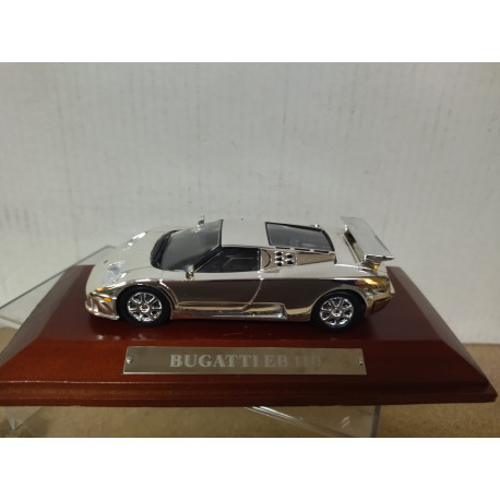 BUGATTI EB110 CHROME/SILVER 1:43 ALTAYA IXO BOX
