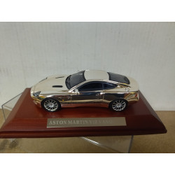ASTON MARTIN V12 VANTAGE CHROME/SILVER 1:43 ALTAYA IXO BOX