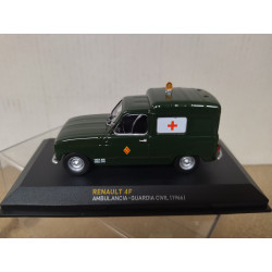 RENAULT 4 FURGONETA 1966 AMBULANCIA GUARDIA CIVIL 1:43 ALTAYA IXO
