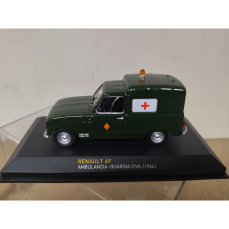 RENAULT 4 FURGONETA 1966 AMBULANCIA GUARDIA CIVIL 1:43 ALTAYA IXO