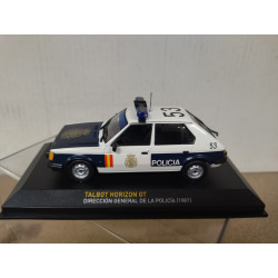 TALBOT HORIZON 1987 GT POLICIA NACIONAL (AZUL) 1:43 ALTAYA IXO