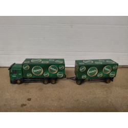 MAN F90 + TRAILER DIEBELS BIERE 1:87 H0 CAMION/TRUCK