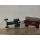 DEUTZ-SCHLEPPER TRACTOR +  REMOLQUE AGRICOLA 1:87 H0 WIKING NO BOX