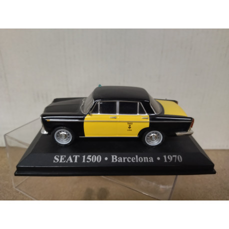 SEAT 1500 1970 TAXI BARCELONA 1:43 ALTAYA IXO HARD BOX DEFECT/NO ANTENA