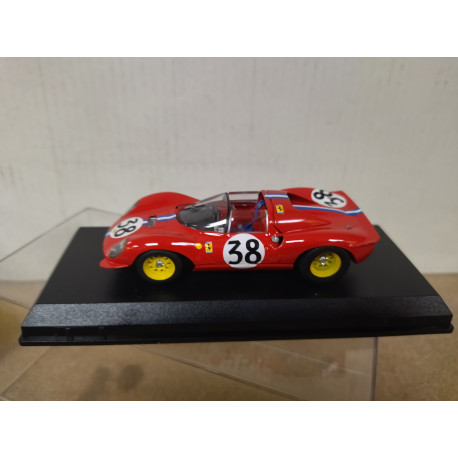 FERRARI DINO 206/S 1966 24 H LE MANS FOLLMER-KOLB 1:43 ART MODEL URNA RAJADA