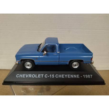 CHEVROLET C-15 CHEYENNE 1987 PICKUP BLUE MEXICO 1:43 SALVAT IXO