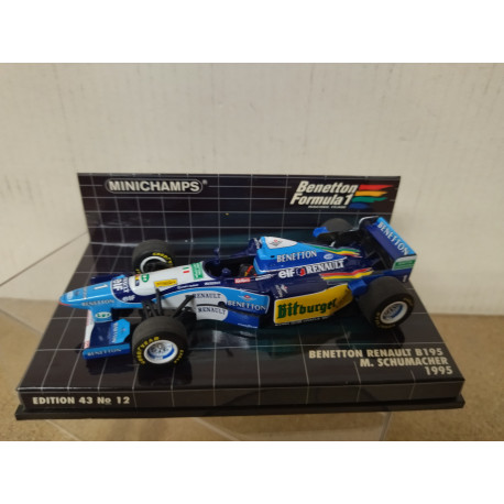 BENETTON RENAULT B195 1995 SCHUMACHER FORMULA F1 1:43 MINICHAMPS