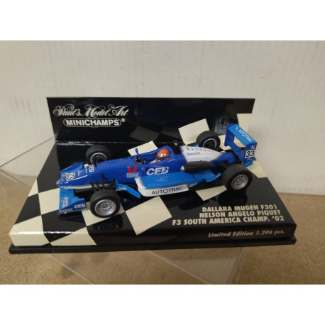 DALLARA MUGEN F301 2002 PIQUET FORMULA F3 1:43 MINICHAMPS