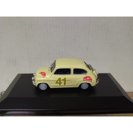 SEAT 600 CONTI 1963 RALLY BLANES-LLORET 1:43 SALVAT SOLIDO HARD BOX