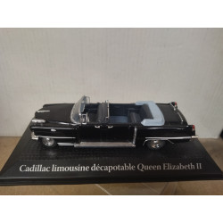 CADILLAC LIMOUSINE CONV. QUEEN ELIZABETH II 1:43 NOREV ATLAS DEFECT/NO BANDERAS